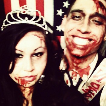 The prom king and queen.